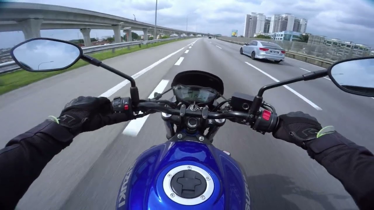 SV650 - Ride dengan exhaust Scorpion Serket Taper Slip On