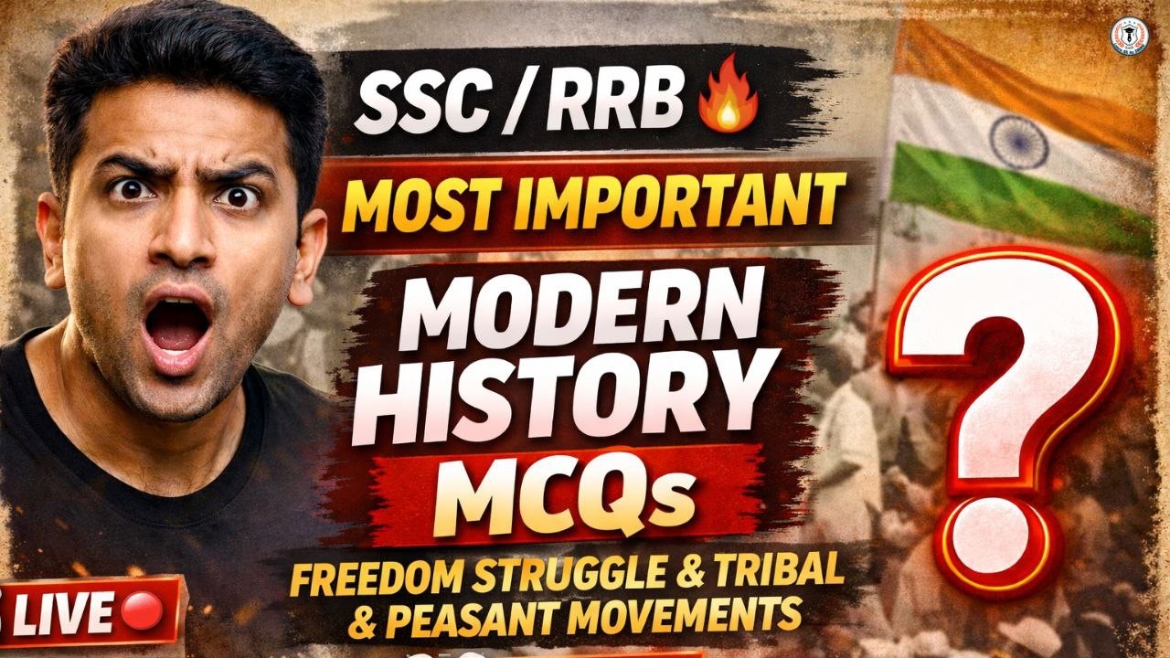 Freedom Struggle & Tribal Movements MCQs 🔥 | Modern History Live Class Telugu | SSC / RRB 2026