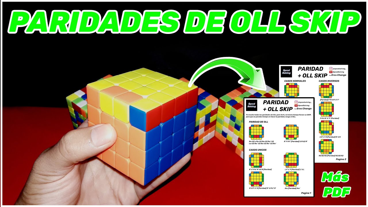 ⚡PARIDADES del 4x4⚡ | OLL skip | + PDF |