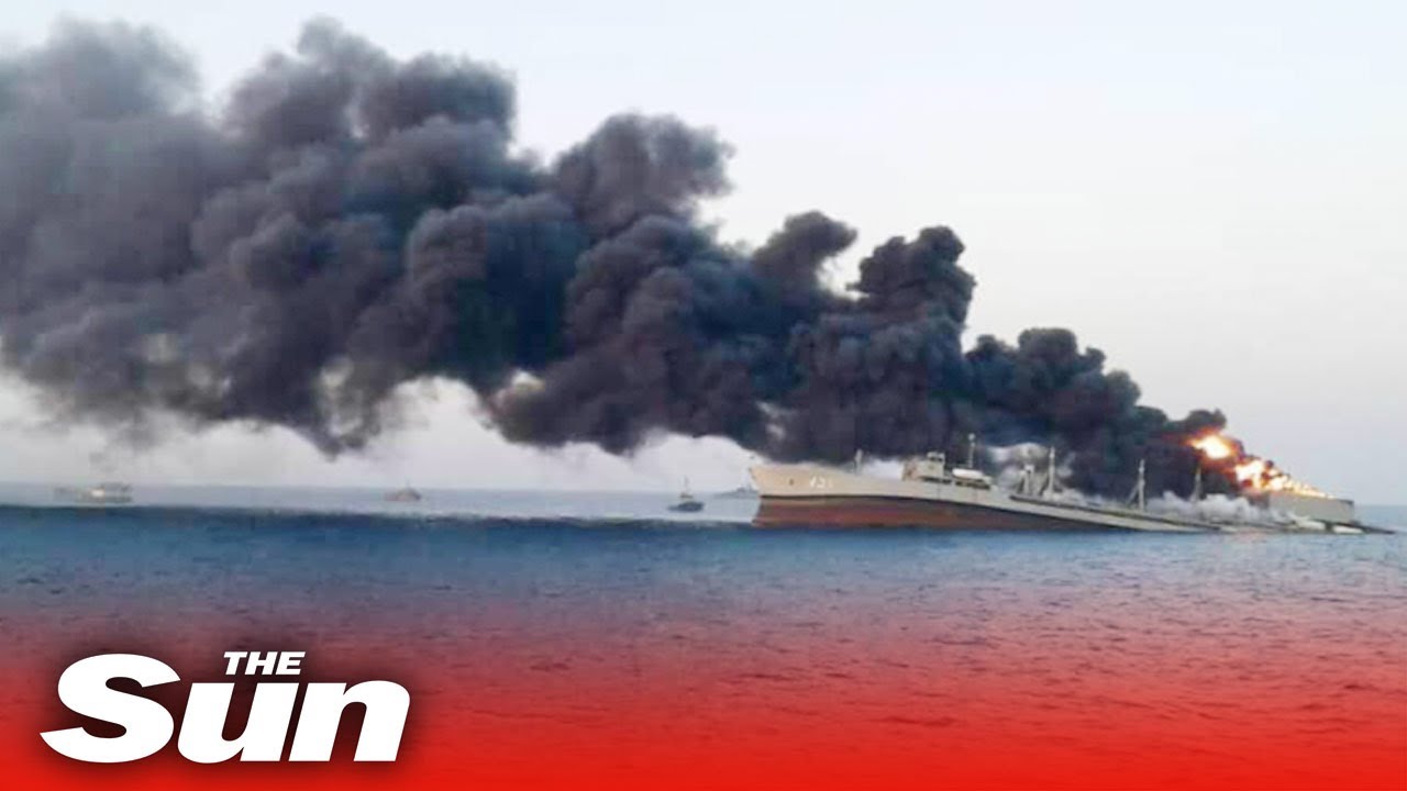 Iran navy’s largest ship sank after mystery blast in ‘engine room’ in Gulf of Oman