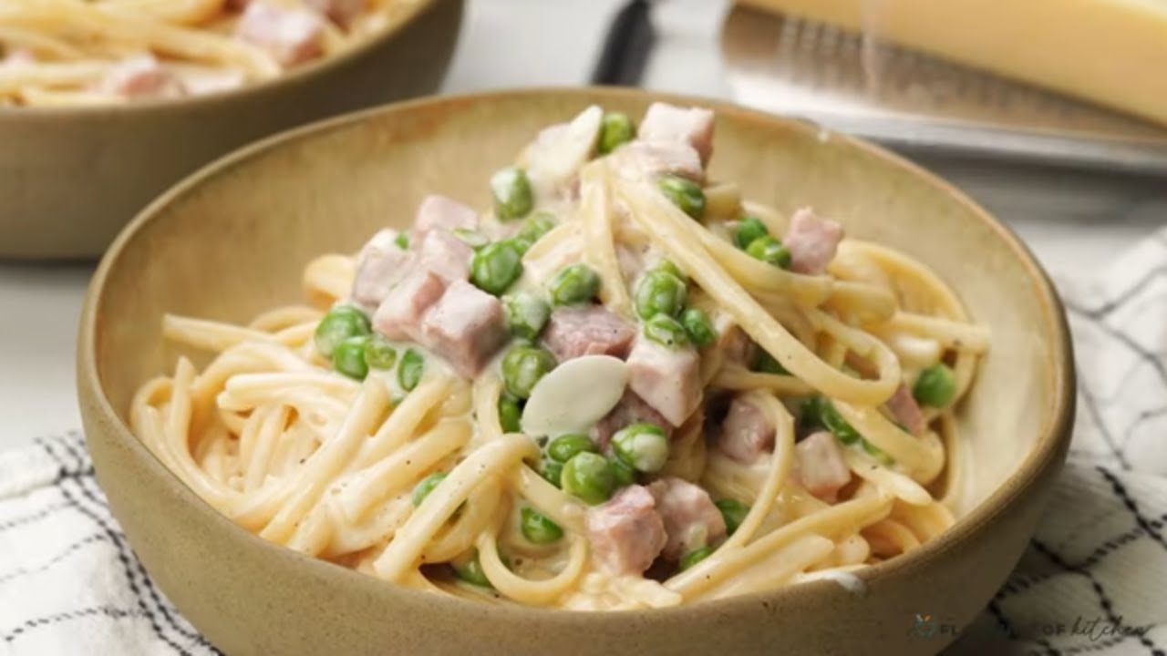 Pasta with Ham and Peas