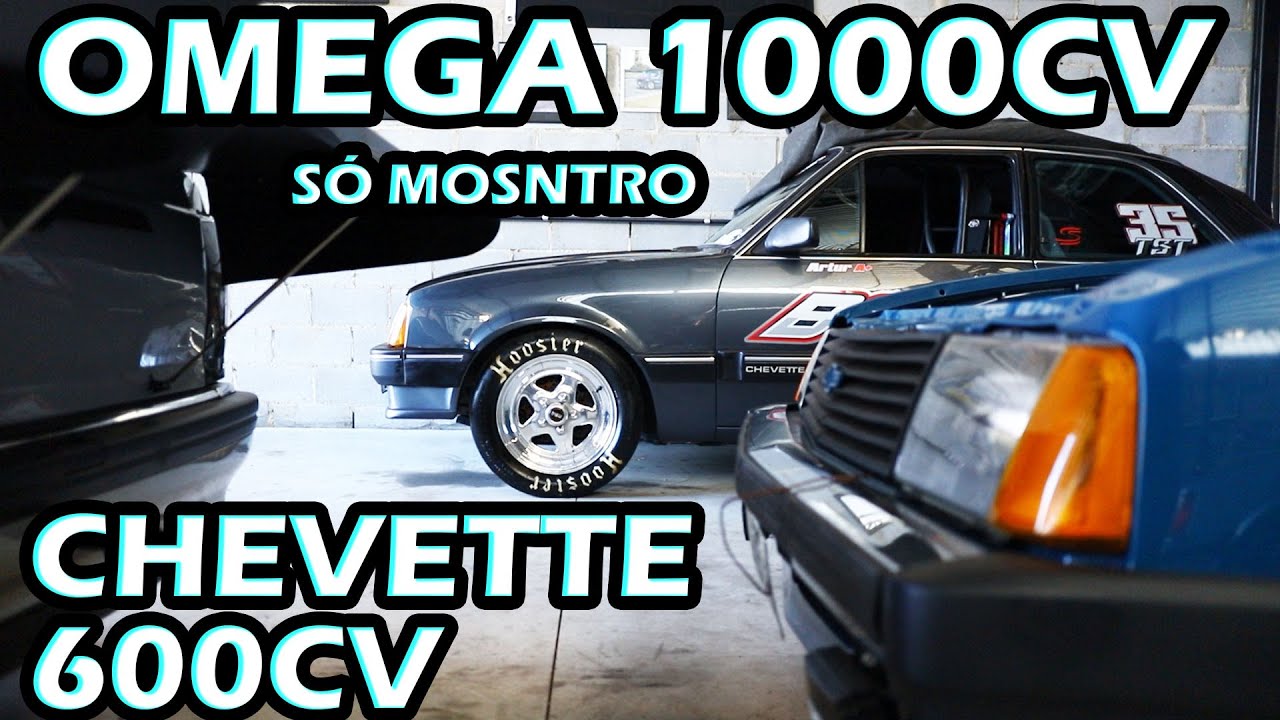 OPALA V8 - OMEGA 1000cv - CHEVETTE 600cv - GOL 500cv - FÁBRICA DE MONSTROS - CACA COMPETIÇÕES.