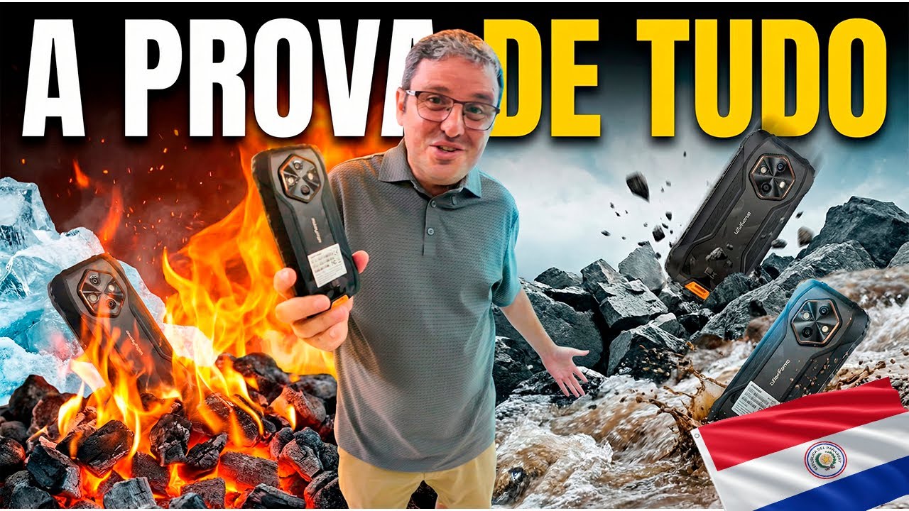 O CELULAR MAIS RESISTENTE DO MUNDO? Testei a linha RUGKING da Ulefone no Paraguai