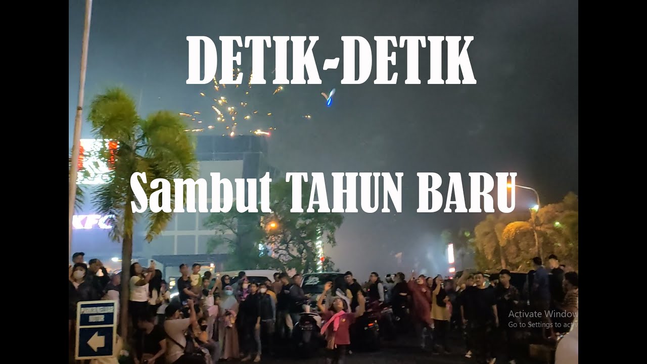 DETIK DETIK MENYONGSONG TAHUN BARU DI MEGAMAS MANADO, RAMAI WARGA KOTA MANADO MENYAMBUT TAHUN BARU