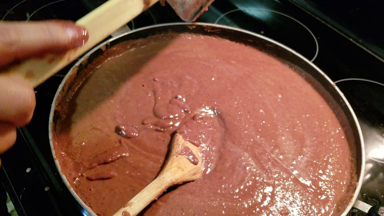 los frijoles para las pupusas