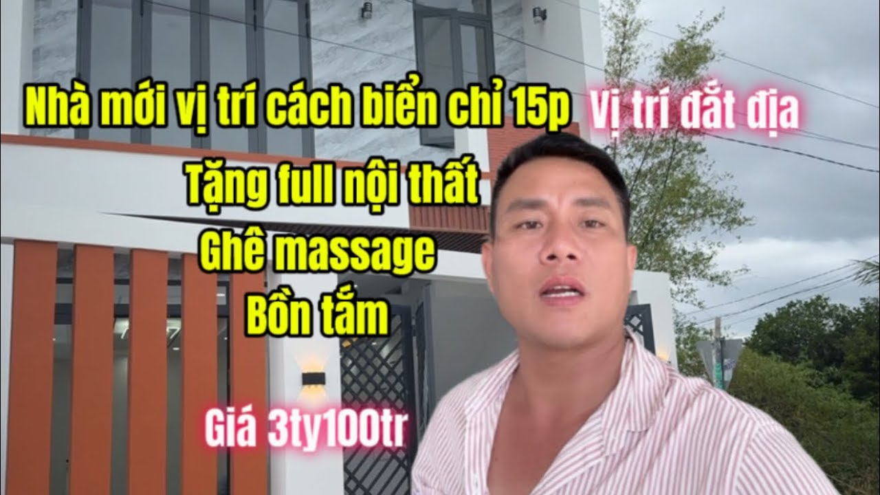 Thịnh bds khánh hòa- nhà mới tặng full nội thất. Cách biển 15p. Giá 3ty100tr