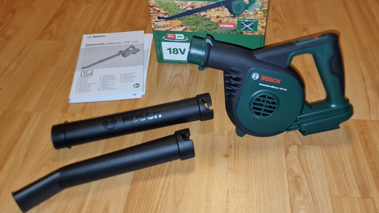 Обзор в 4K Bosch UniversalLeafBlower 18V-130 / Распаковка Universal Leaf Blower 18  / Bosch ALB 18V.