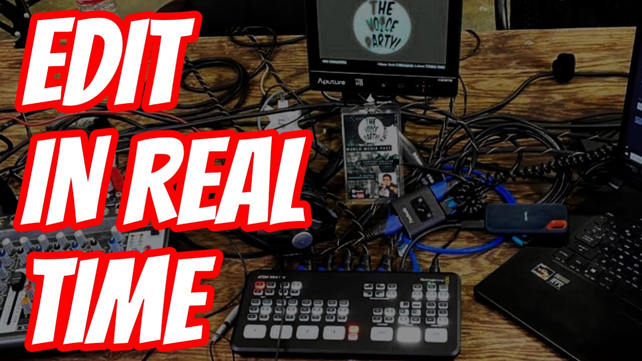 Live editing with a production switcher