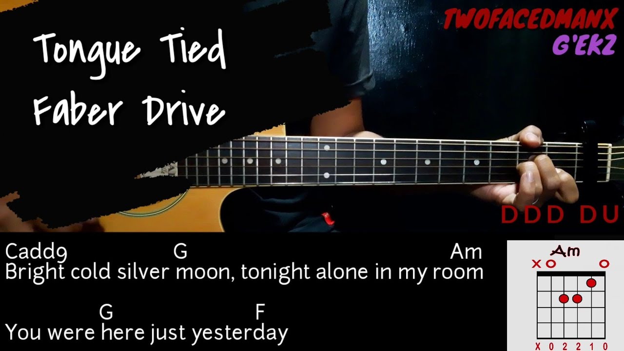 Tongue Tied - Faber Drive (Guitar Cover With Lyrics & Chords)