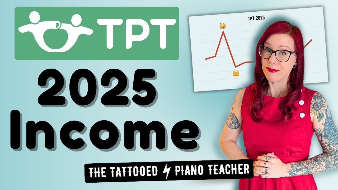 Мой отчёт о доходах на Teachers Pay Teachers за 2025 год | Сколько я заработал на TPT
