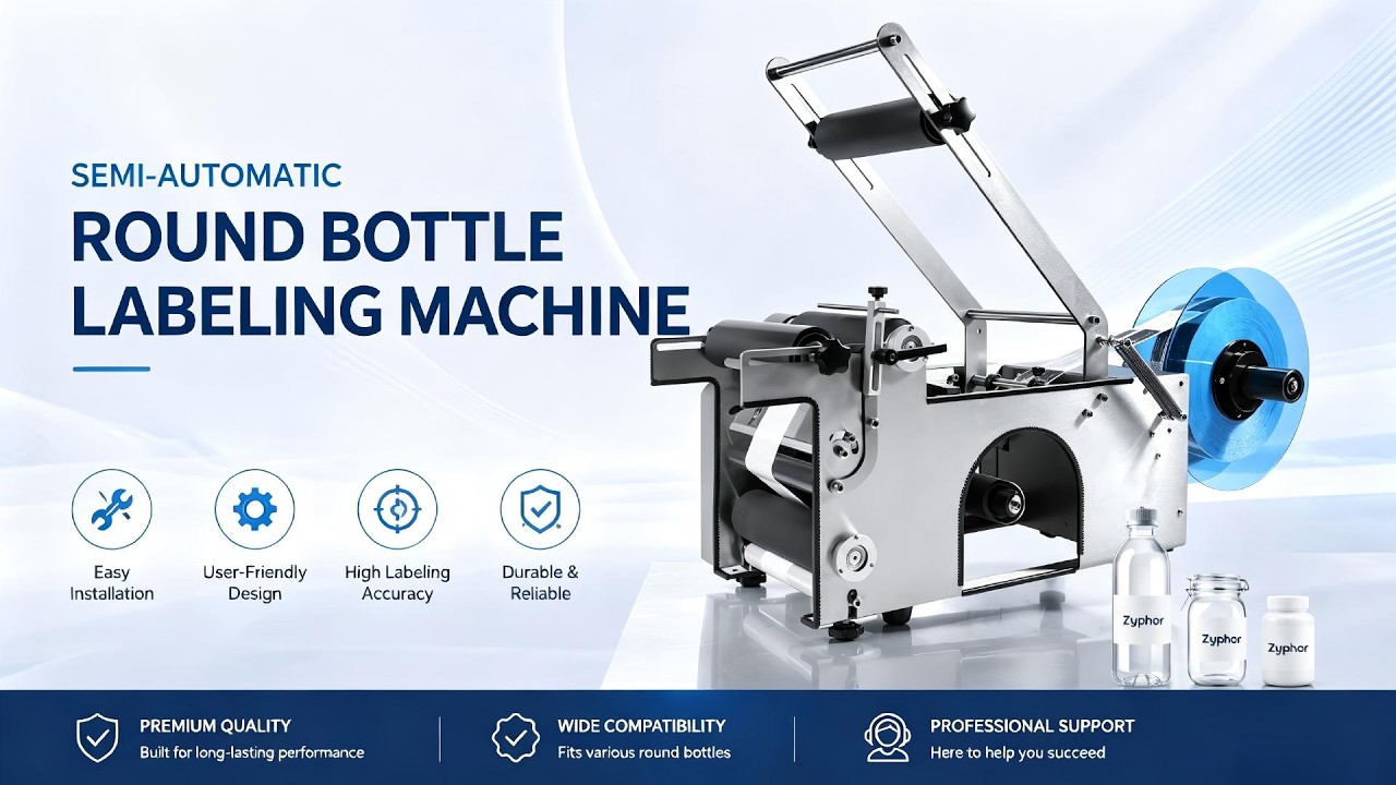 Semi-Automatic Labeling Machine Video （Installation+Operation ）