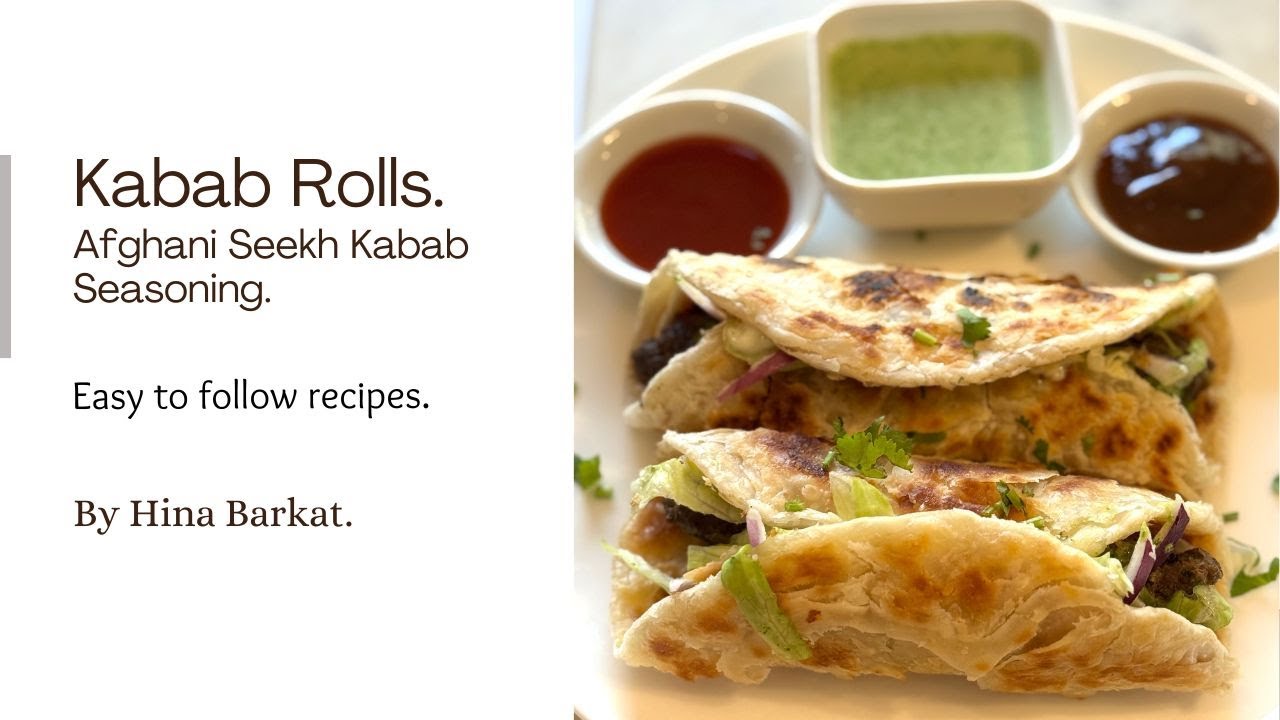 Kabab Rolls | Afghani Seekh Kababs | Hina Barkat.