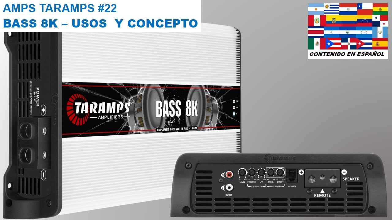 AMPS TARAMPS #22 - USOS Y CONCEPTO - AMPLIFICADOR BASS 8K