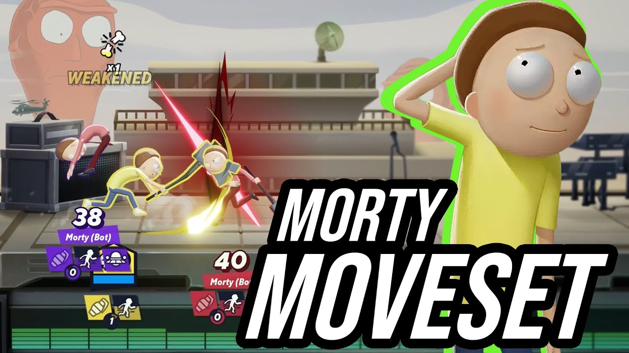 MORTY MOVESET MULTIVERSUS (GAMEPLAY)