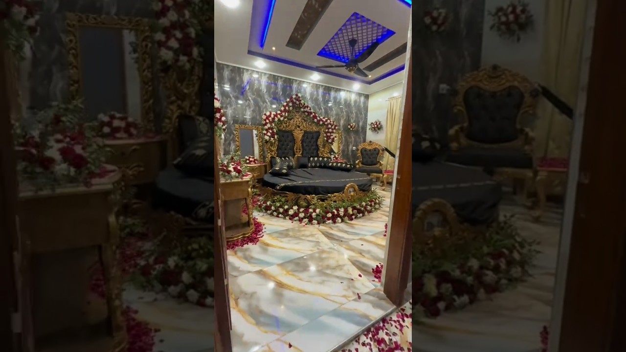 Most Beautiful Bridal Bedroom Decor |#shorts #trending #viral