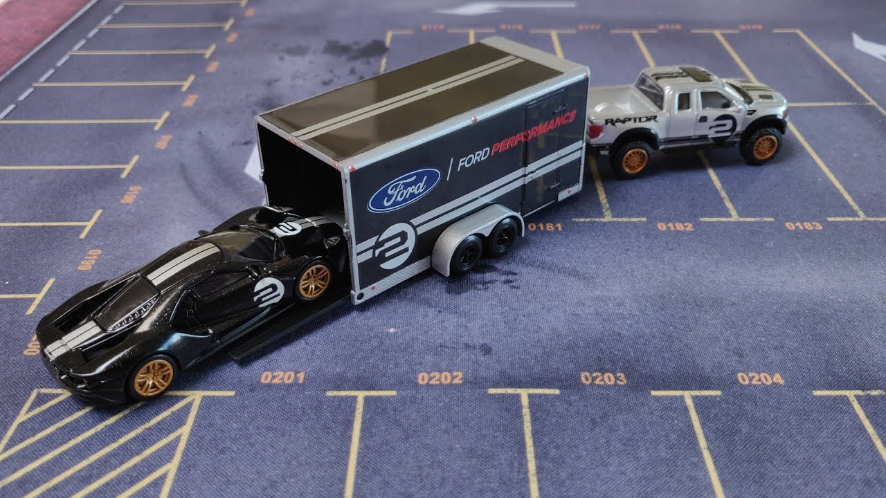 Maisto Team Haulers Ford Raptor, Ford GT Diecast 1:64