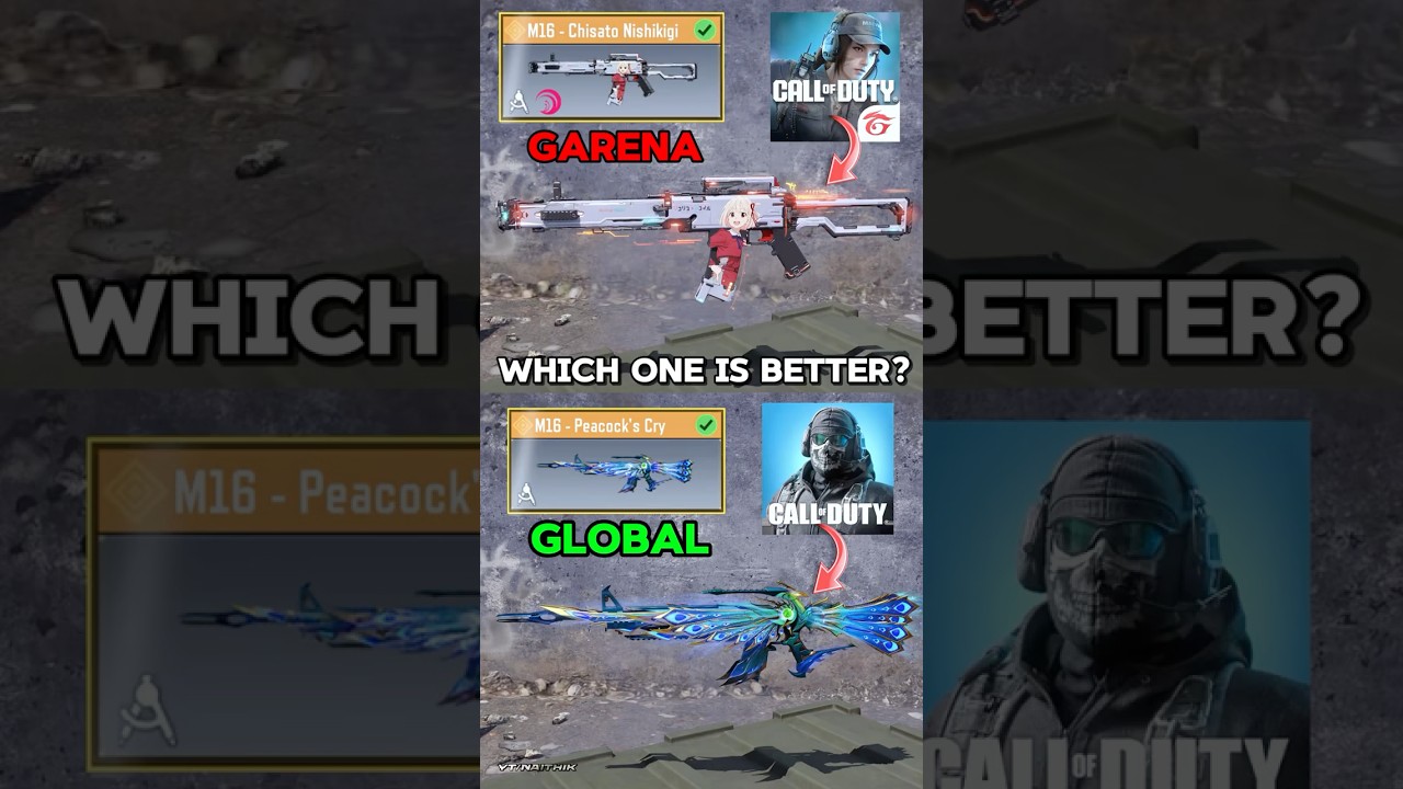 Legendary Skin in Garena vs Global Version in CODM