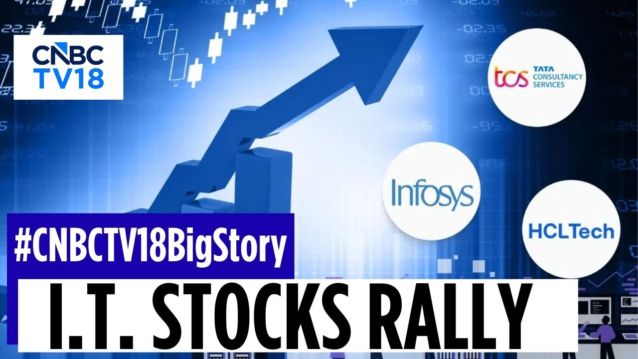 Акции IT-компаний, включая TCS, Infosys, HCLTech и Wipro, лидируют на слабом рынке | CNBC TV18