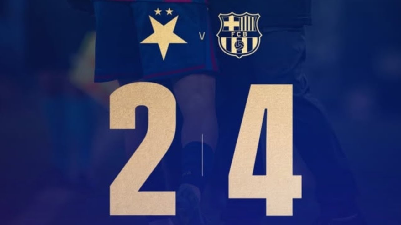 SLAVIA PRAHA 2  BARÇA 4.BUENA VICTORIA DEL BARÇA EN REPUBLICA CHECA 
