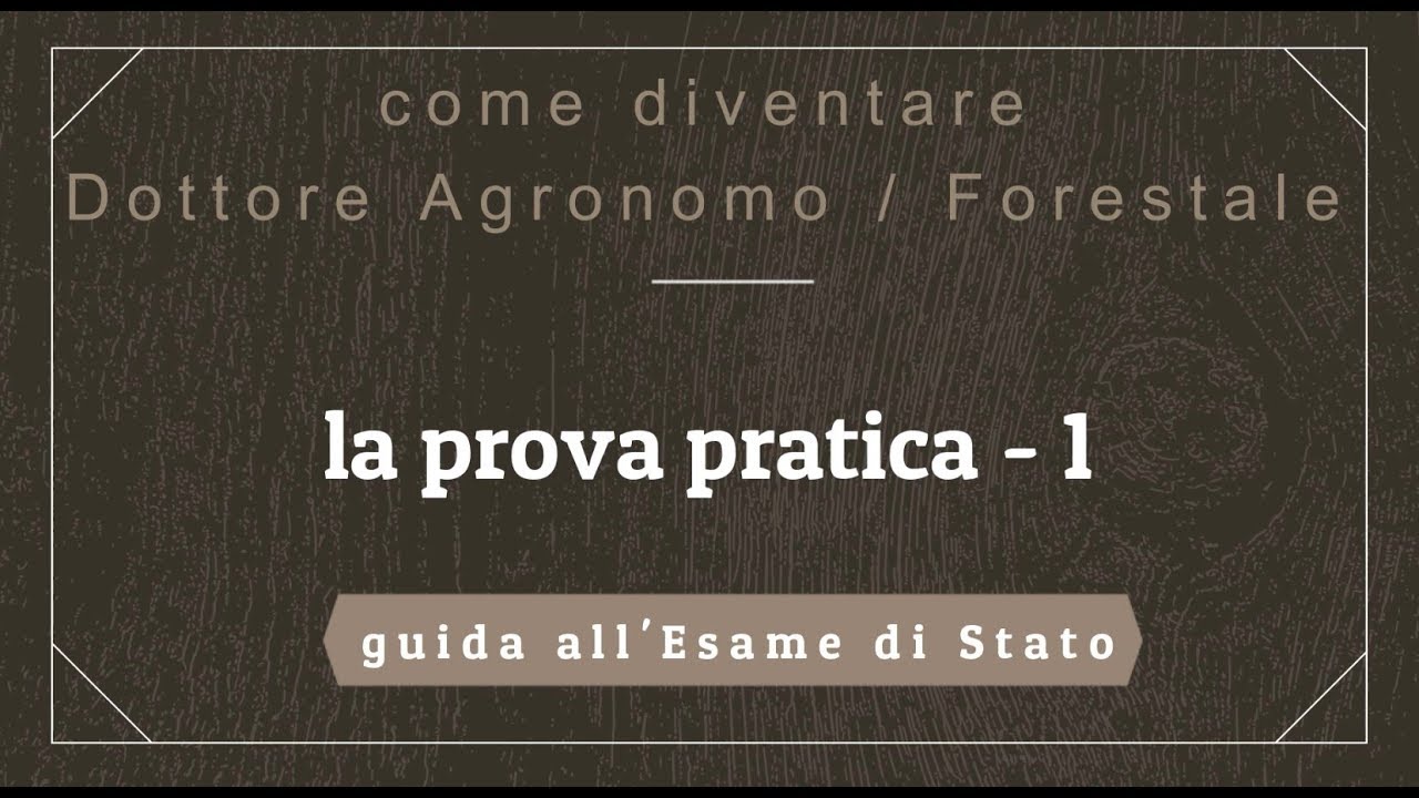 Dottore Agronomo: guida all''Esame di Stato - 4 parte