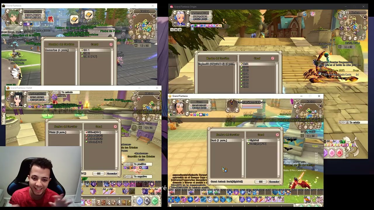 Grand Fantasia : Comparativa De Servidores 🤔 | Origin | Violet | Memories | Dark