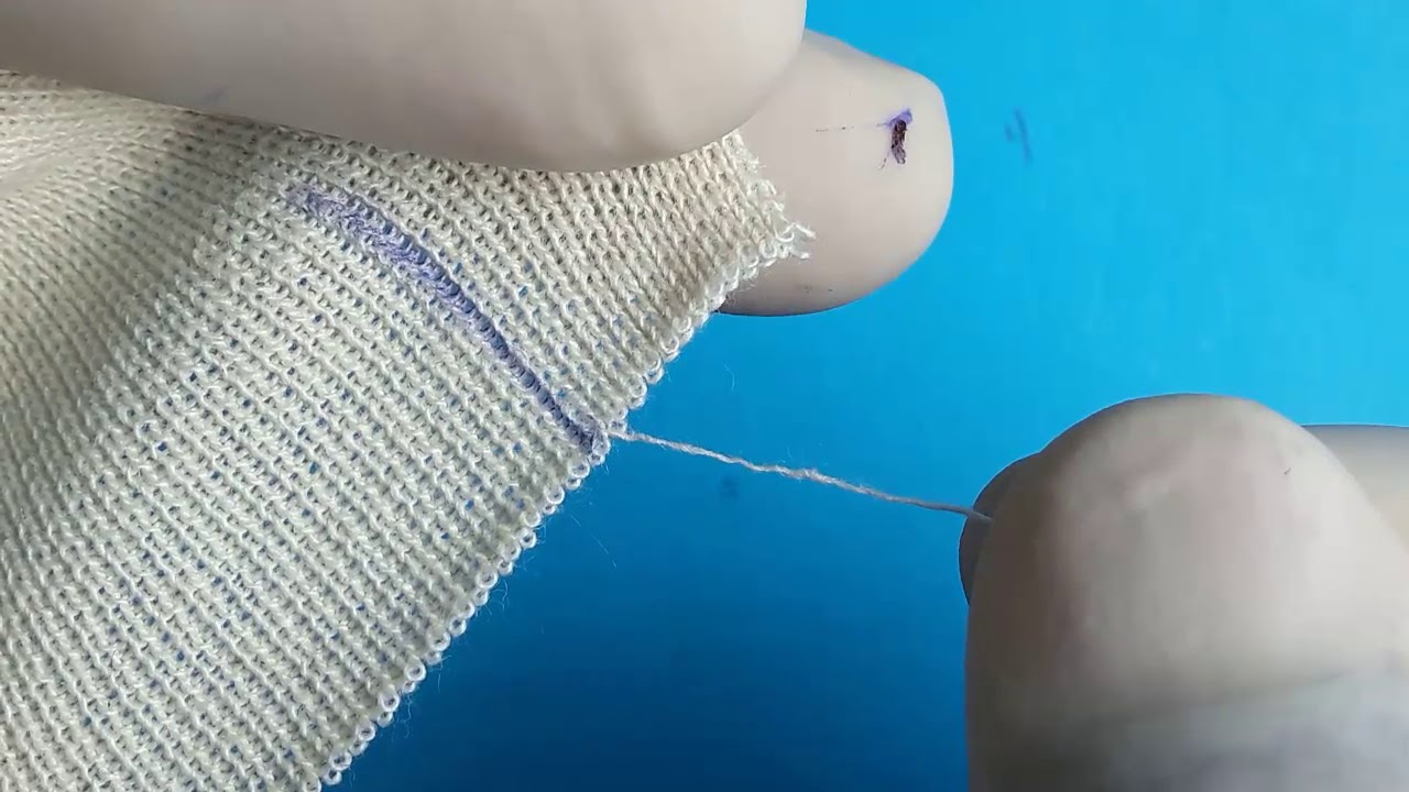 Demonstration on #lycra plain #rib weft knitted farbric by Emdad Sarker #Emdadsir