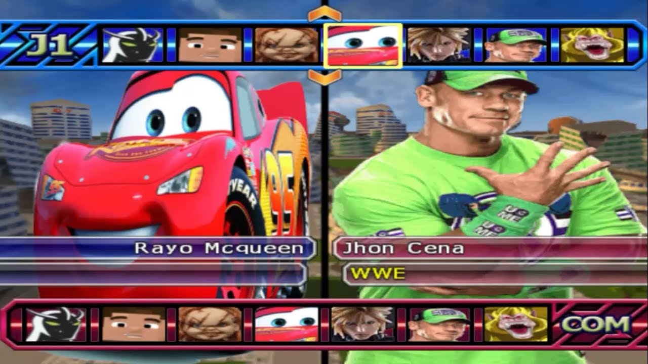 RAYO MCQUEEN TEAM vs JOHN CENA TEAM | DRAGON BALL Z BUDOKAI TENKAICHI 3