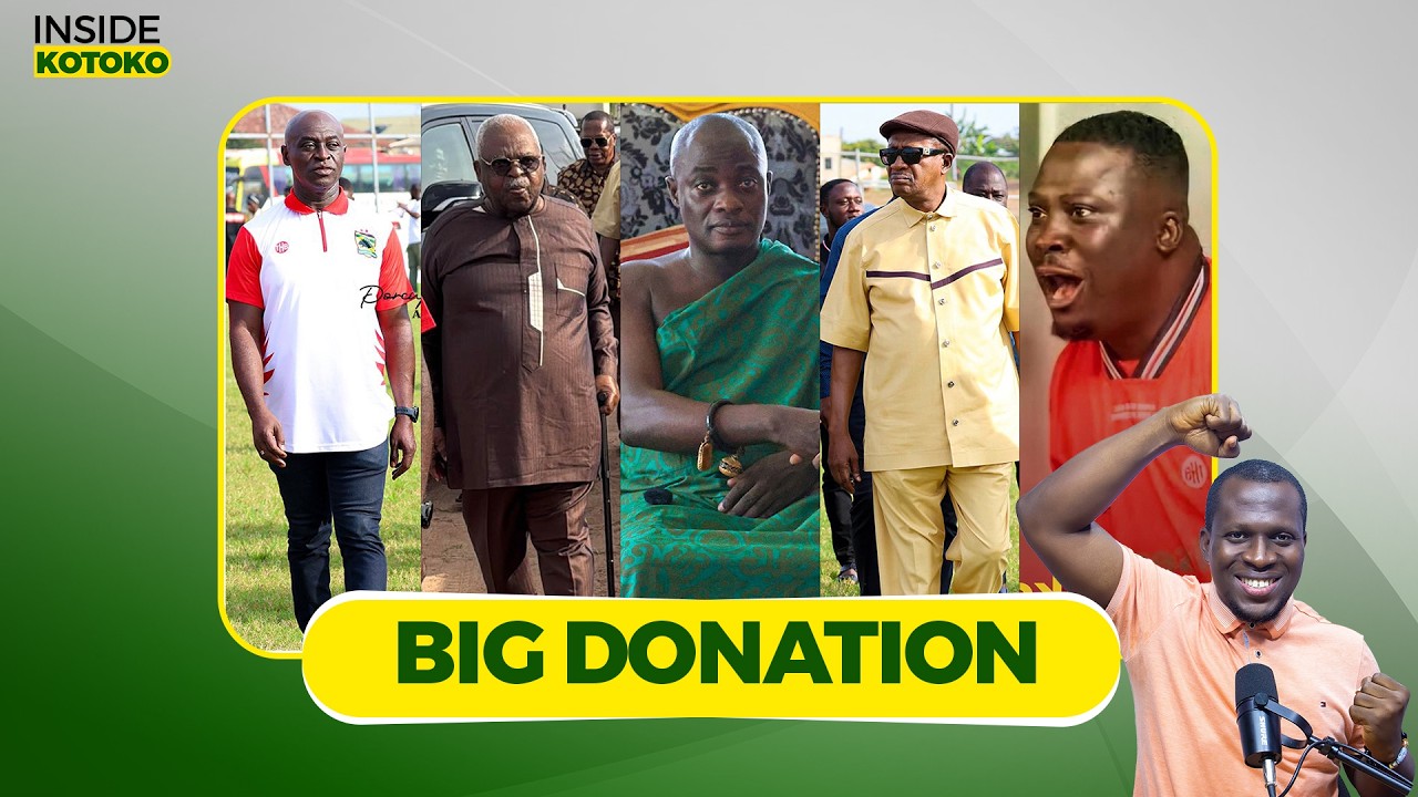 EXCLUSIVE-5 THINGS THAT HAPPENED @AJ...BIG DONATIONS TO KOTOKO PLAYERS...GFA MAKES PROMISE OF....ETC