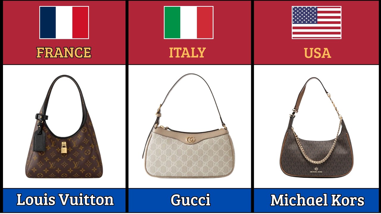 Luxury women's bag brands from different countries