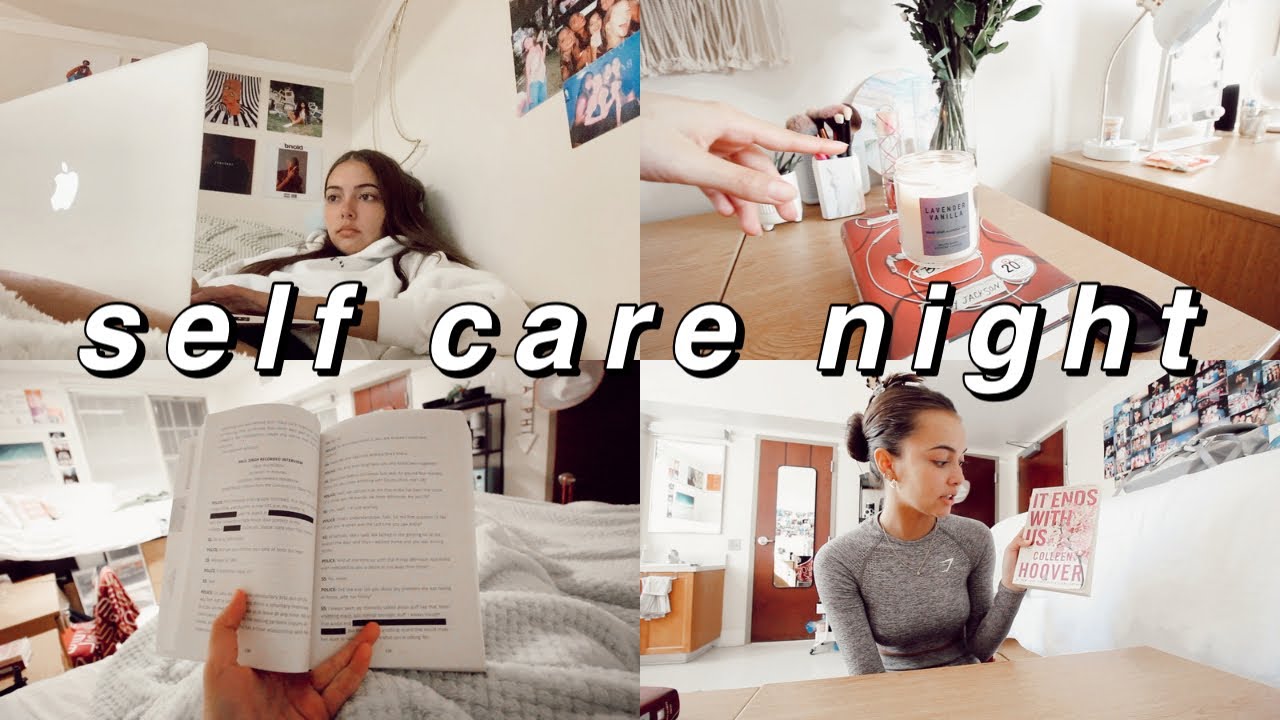 Self-Care Night Routine at College