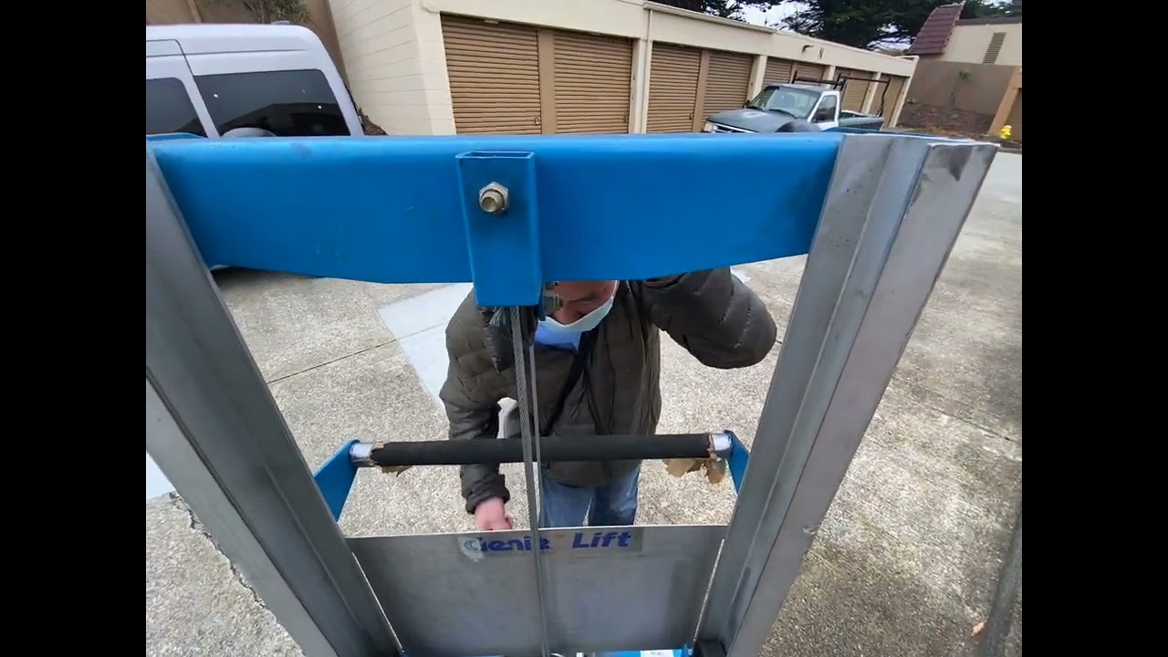 20220724 Genie GL4 500lbs testing first time