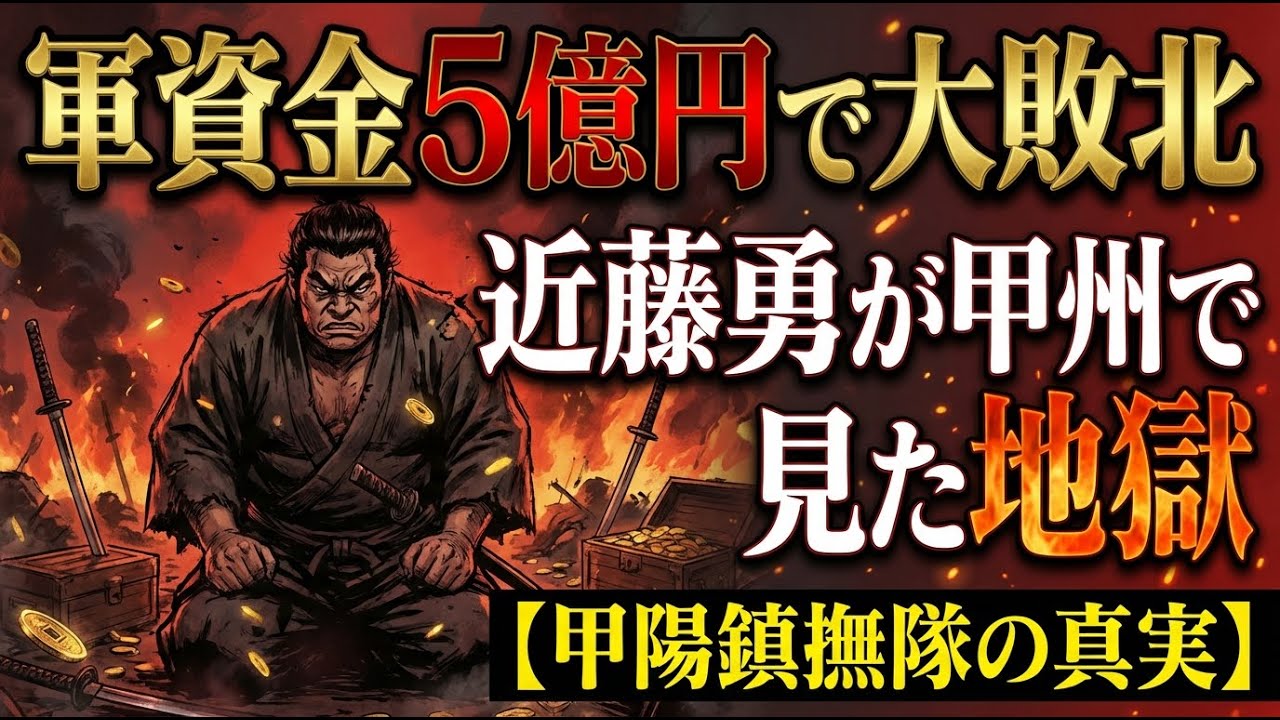 【新選組】軍資金5億円で大敗北｜近藤勇が甲州で見た地獄【甲陽鎮撫隊の真実】 #新撰組 #近藤勇 #甲州勝沼の戦い #甲陽鎮撫隊 #幕末 #土方歳三 #板垣退助 #歴史 #日本史