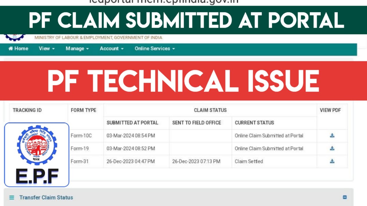 PF Claim Submitted at Portal in Telugu | EPF Claim Submitted at Portal in Telugu | EPFO