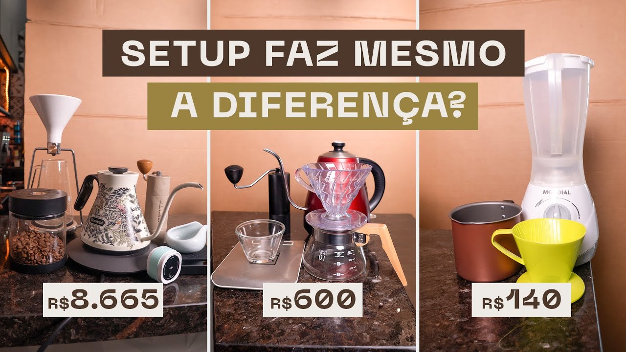 FIZ CAFÉ COM TRÊS SETUPS DIFERENTES | SERÁ QUE DEU DIFERENÇA NO SABOR?