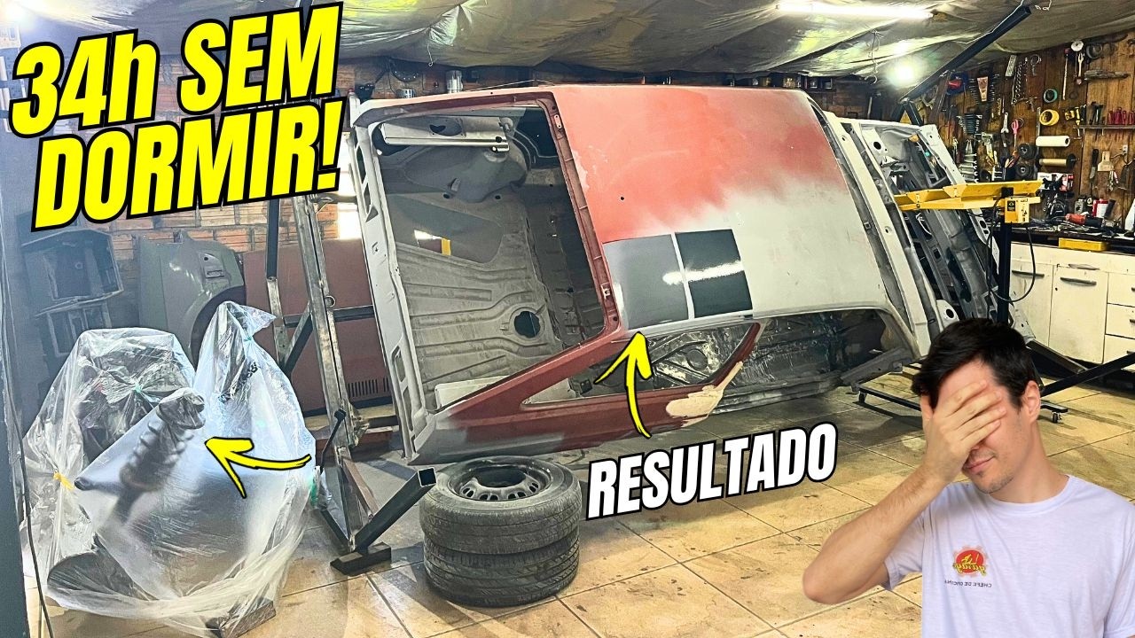 34 HORAS trabalhando SEM DORMIR... e derrubamos o Gol GTS 😳
