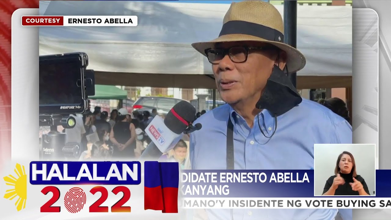Pres. candidate Ernesto Abella nakaboto na | HALALAN 2022 (9 May 2022)