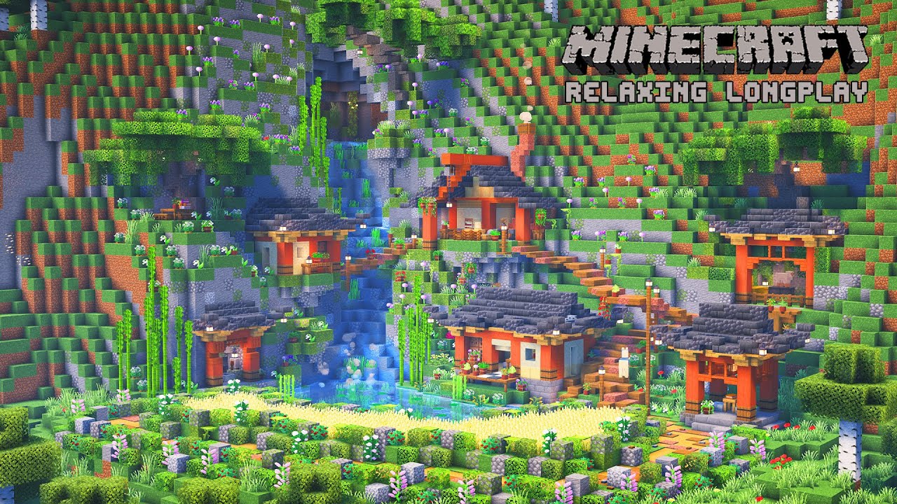 We Built 100 Days on a Hill - Cozy Hillside Village | Minecraft Relaxing Longplay (No Commentary)