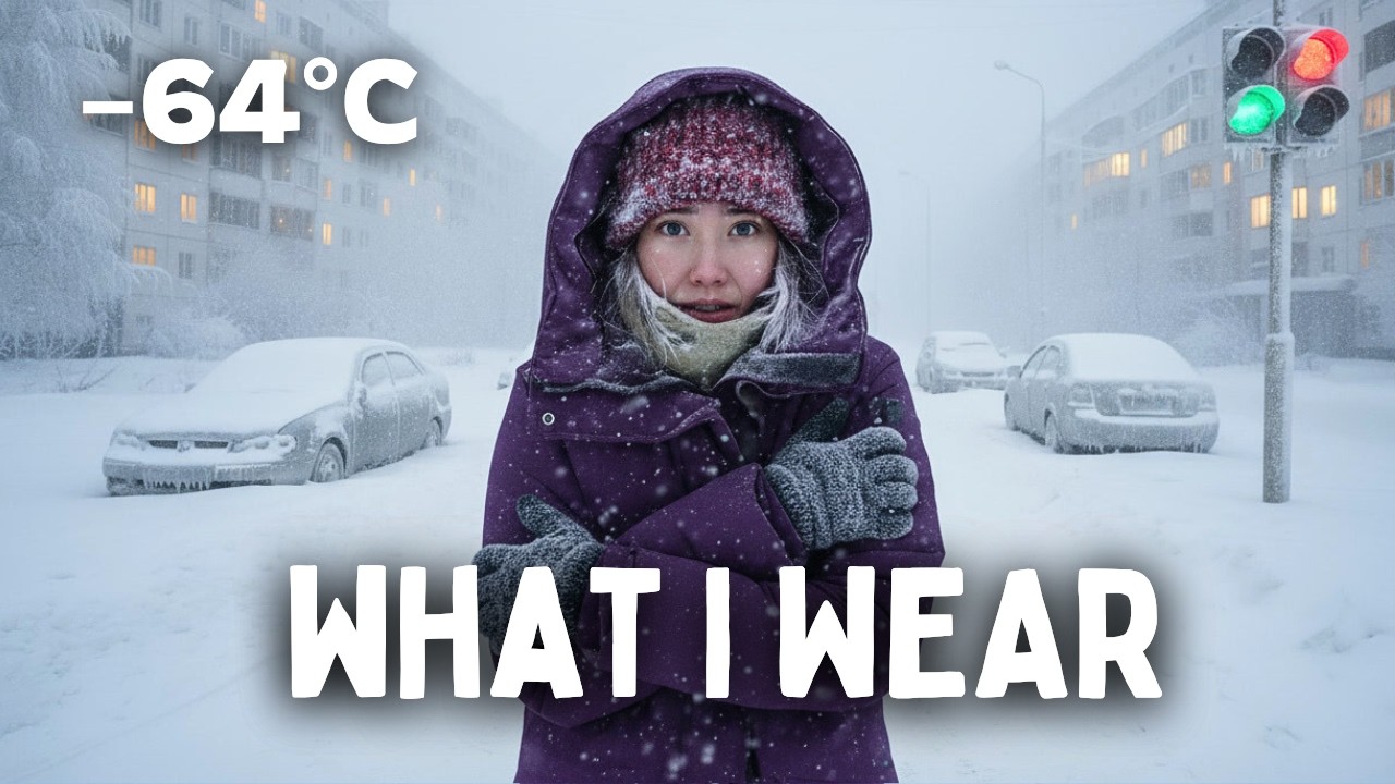 Что я ношу при температуре –64°C (−83°F) в самом холодном городе на Земле | Якутск, Сибирь