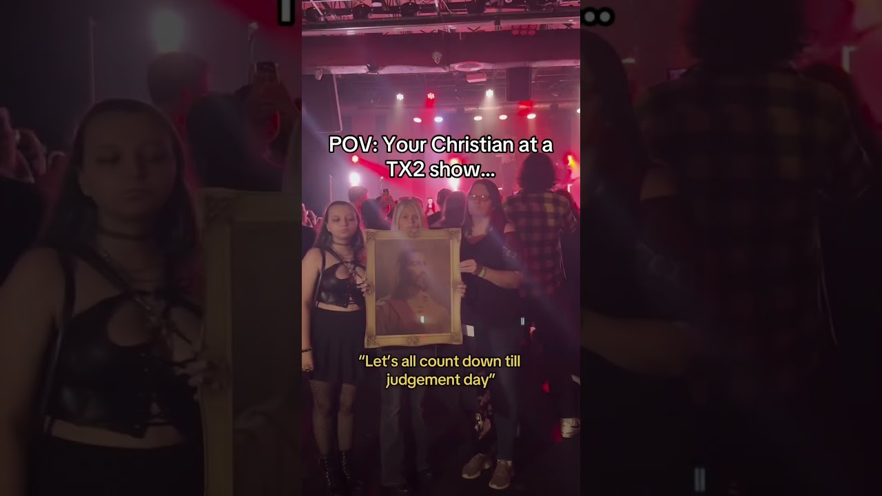 POV: You&rsquo;re Christian at a PUNK (TX2) show and this happens&hellip; 😳 #punk #christian #christianity #emo