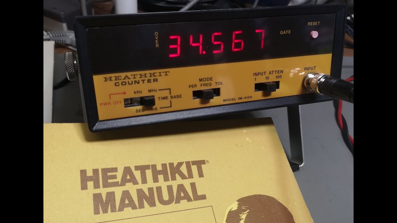 Heathkit Frequency Counter IM-4100 30MHz 1975 test teardown (Motorola S-1357A)