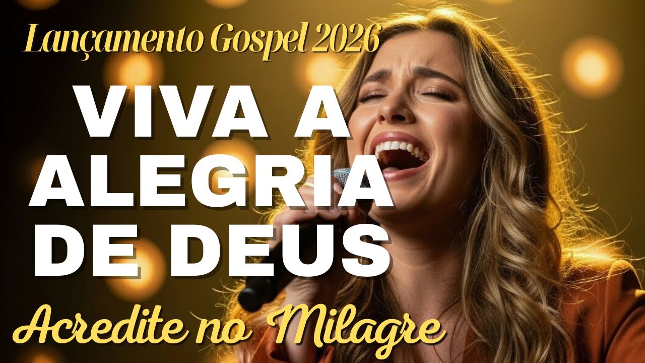 Louvores de Adoração Para Viver A Alegria de Deus, Acredite no Milagre. Lançamento Gospel 2026