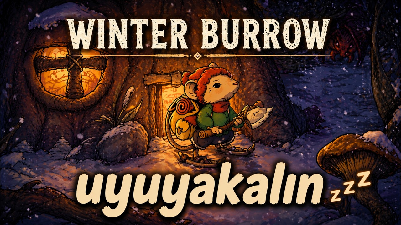 Winter Burrow Eşliğinde Sessiz Bir Akşam | Sakin Bir Oyun, Telaşsız Sohbet | Dijital Sığınağın
