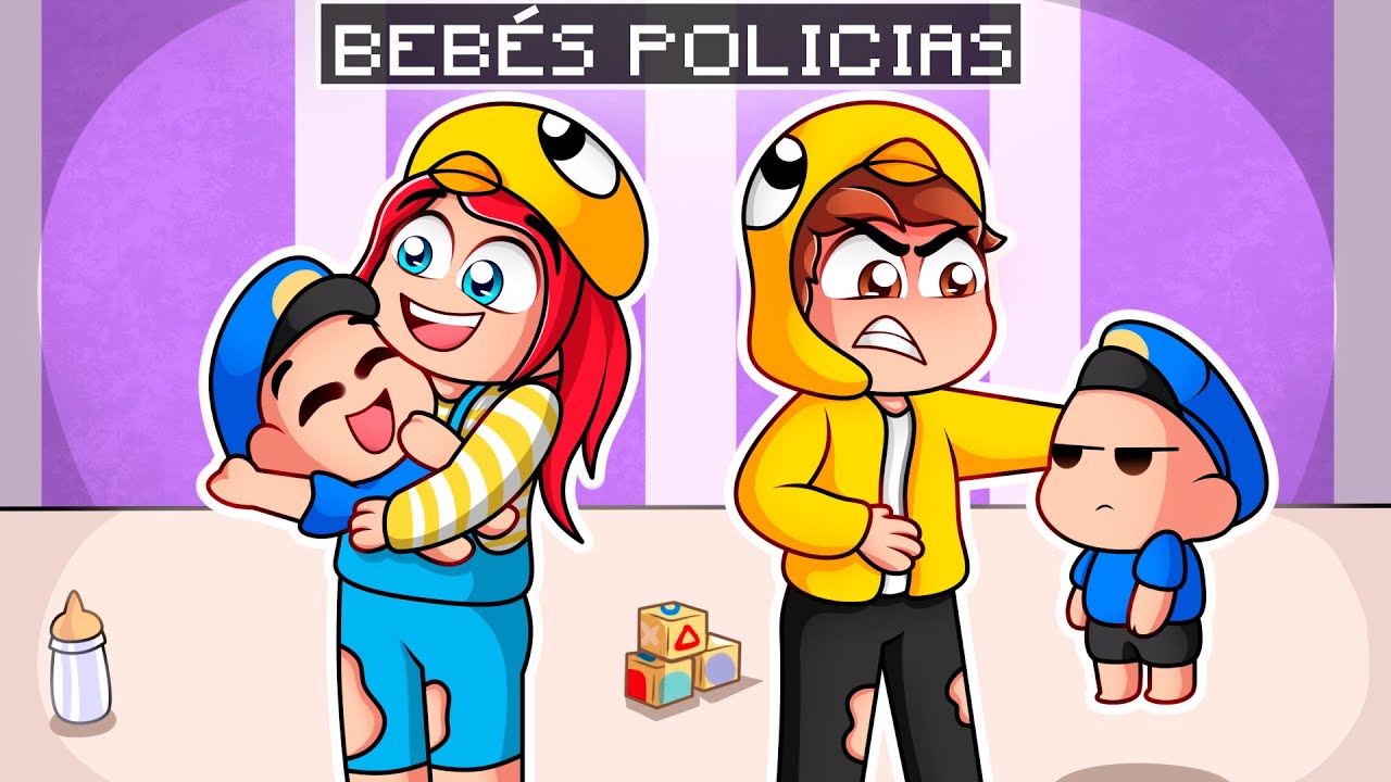 PatOni y Patita TIENEN BEBÉS POLICÍAS! 😍👮🏻‍♂️ en Minecraft