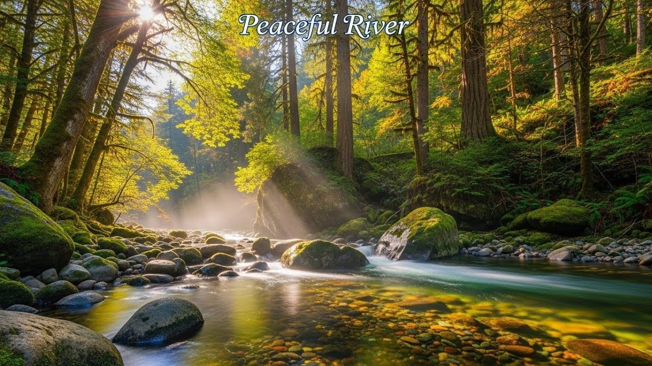Forest Stream River 🌲🌊 Gentle Flowing Water for Sleep and Meditation #2548