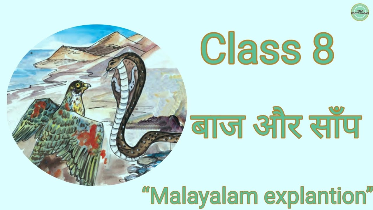 Class 8|Hindi|“Baaj Aur Saamp” “बाज और साँप” (Malayalam Explanation) #HindKoottukaran