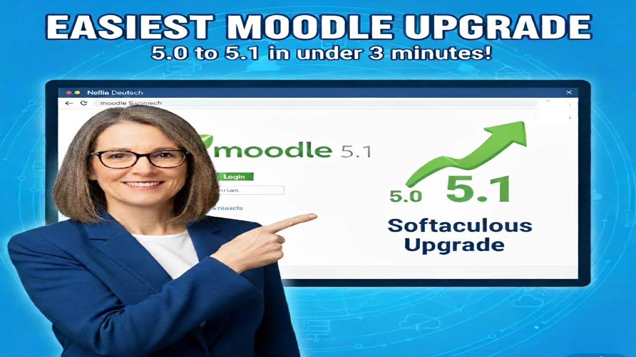 Самое простое обновление Moodle: с 5.0 до 5.1 с помощью Softaculous менее чем за 3 минуты