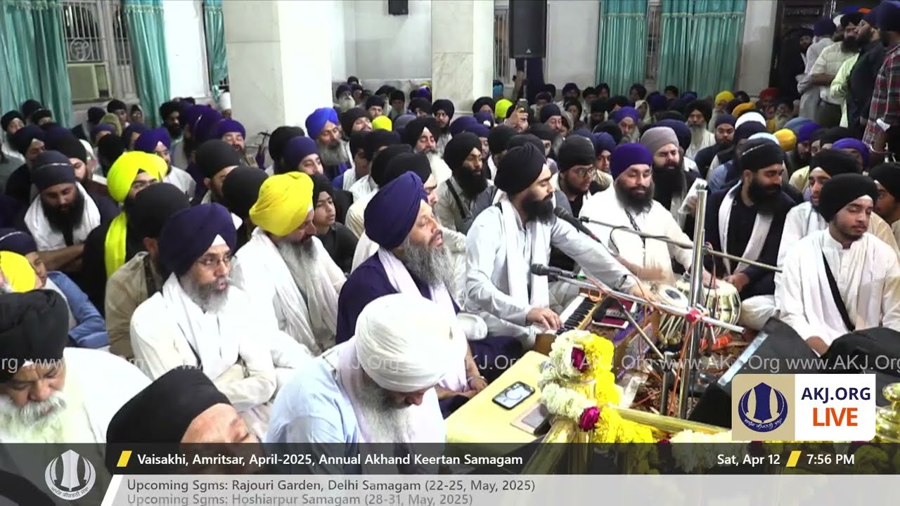 035 Amritsar 12April2025 SatEve Akhand Keertan Bhai Kudrat Singh Jee Toronto