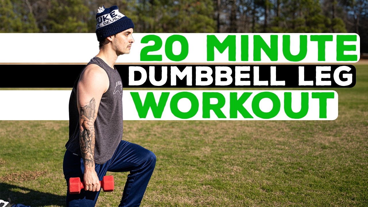 20 Min Dumbbell Leg Workout at Home | Quads, Glutes & Hamstrings