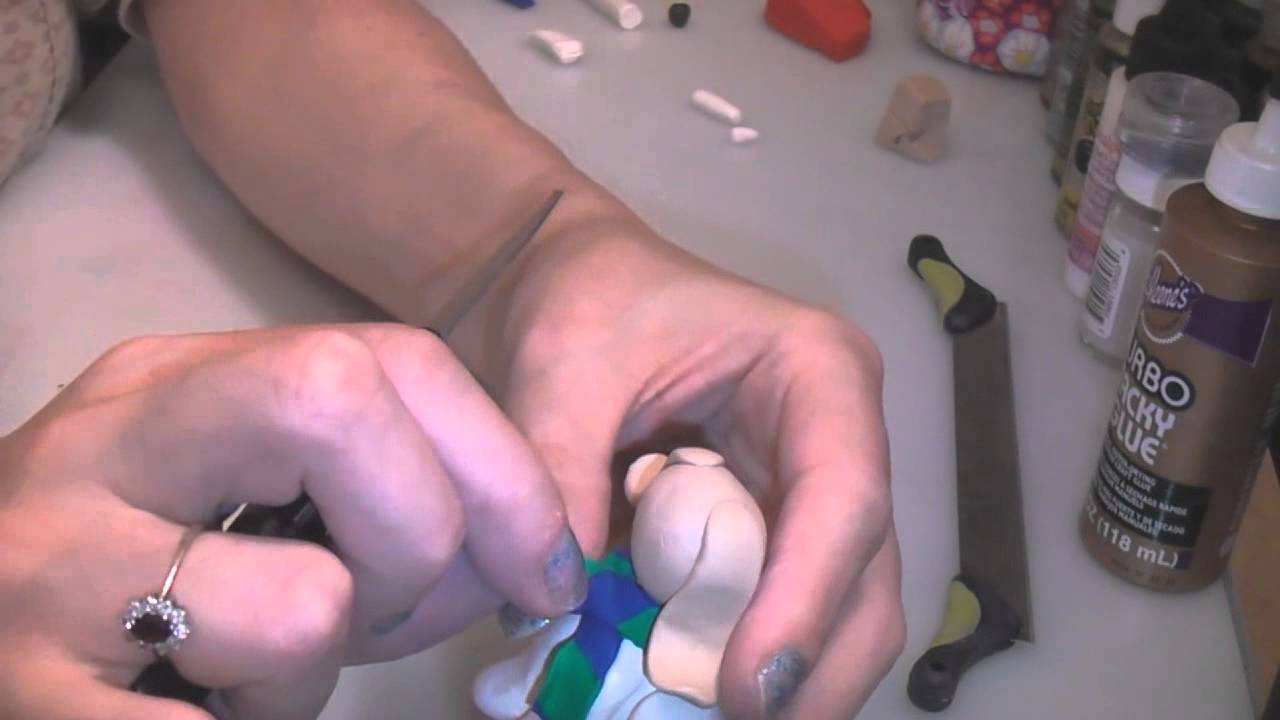 Polymer Clay Christmas Puppy Dog Tutorial