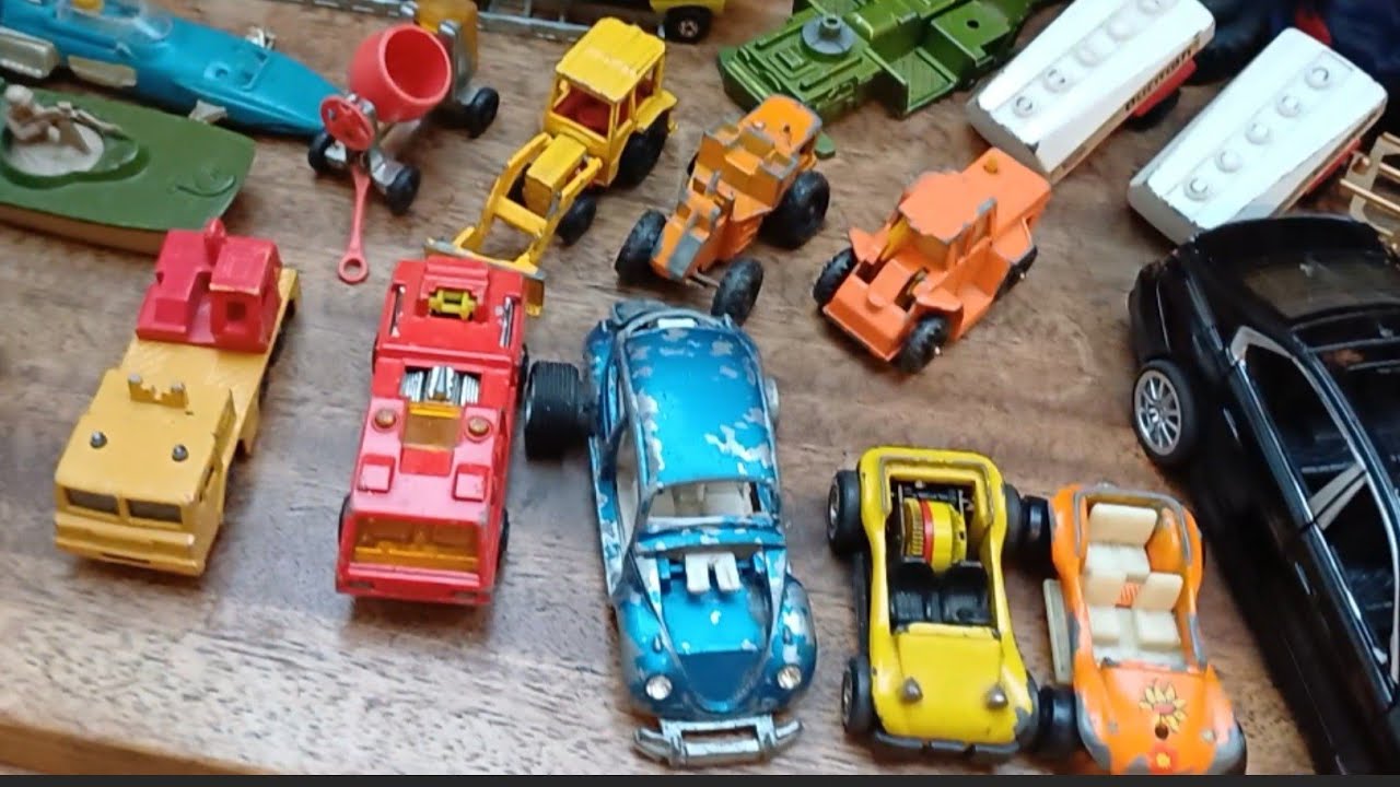 Unboxing x2 vintage diecast bundles from ebay Dinky Corgi Matchbox job lots